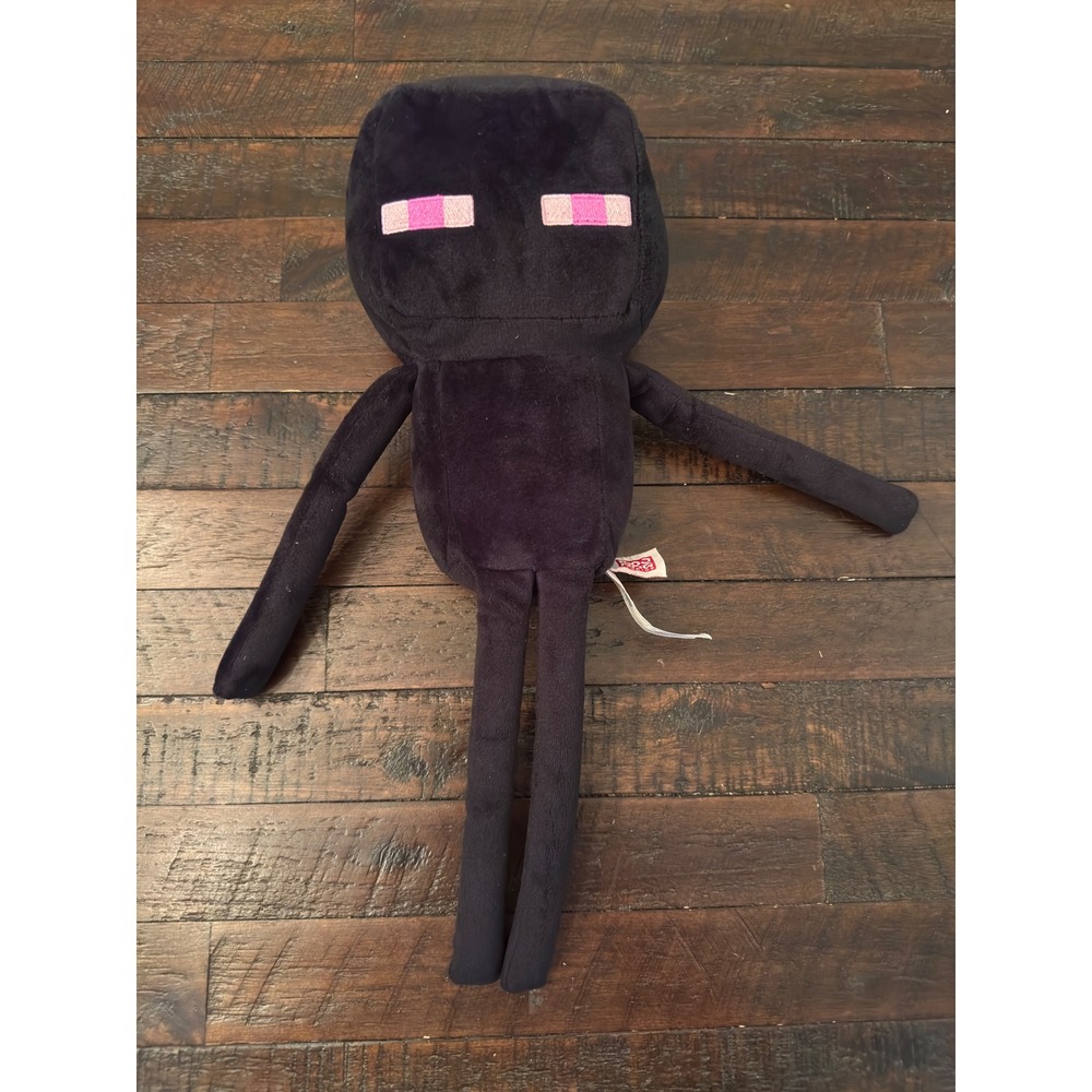 Minecraft Enderman Plush Mattel Mojang Soft Toy Black Purple Stuffed Animal